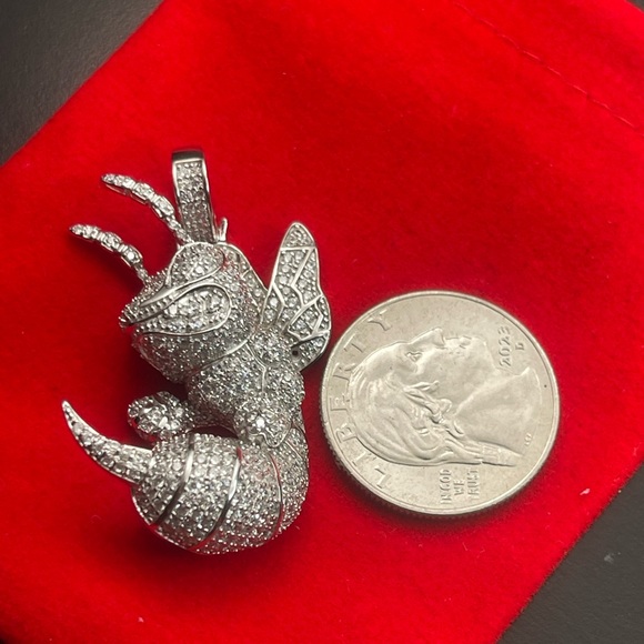 hornet wasp solid 925 pendant - Picture 4 of 6